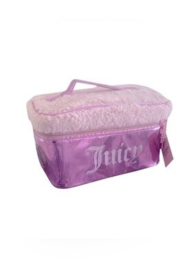 JUICY COUTURE METALLIC LARGE COSMETIC CASE